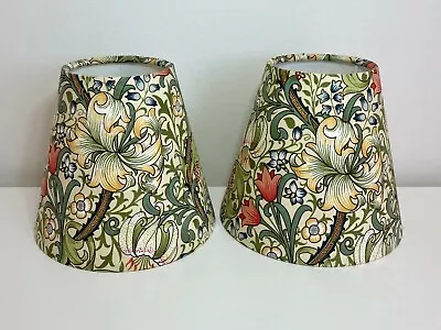 William Morris Golden Lily Candle Clip Lampshade • £21