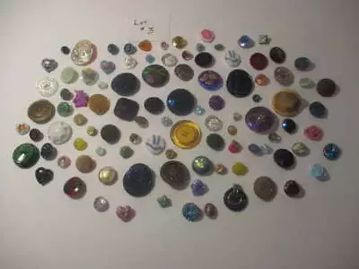 Lot Of 100 Vintage Czech Glass Buttons #3 • $9.99