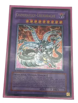 �YuGiOh Chimeratech Overdragon Ultimate Rare 1st Ed NM-/EX+ POTD German PSA � • £153.88