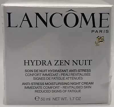 Lancome Hydra Zen Neocalm Nuit Night Cream (Unisex) 50 Ml Brand New • £44.98