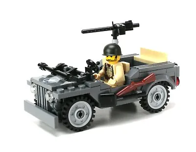 WW2 4 X 4 Utility Vehicle Army Custom Set Made With Real LEGO® Bricks Willys • $79.60