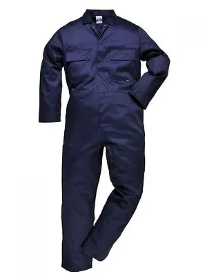 Mens Boilersuit Overall Coverall Workwear Mechanics Garage Pockets Portwest S999 • £22.99
