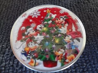 2023 Silver Eagle Colorized   Merry Christmas Mickey Mouse And Friends   • $69.50