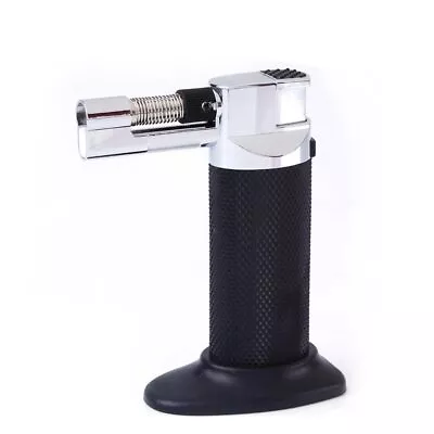 Multi-Purpose Refillable Butane Torch/Soft Flame Cigar Lighter-Black • $15.99