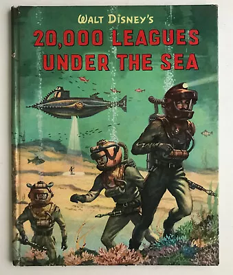 Vintage Walt Disney's 20000 Leagues Under The Sea Hardcover Comic • £9