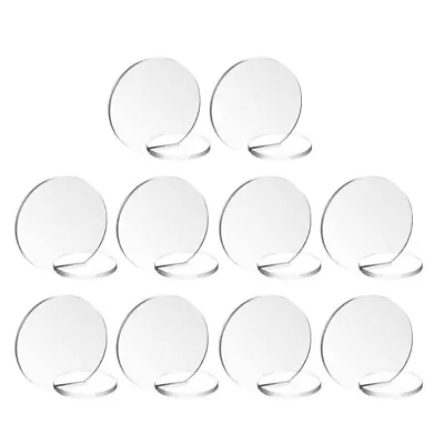 10pcs Acrylic Table Sign Holder With Base Clear Number Place Card Display Stand • £5.68