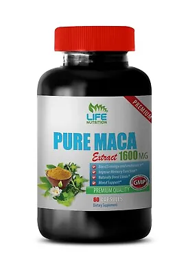 Maca Root - PURE MACA 1600MG - Muira Puama Tribulus 1 Bottle • $18.87