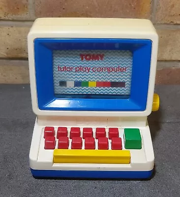Vintage 1985 Tomy Tutor Play Computer Keyboard Learning Toy Educational PC Toy • $21.58