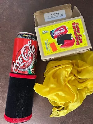 Vntg Vanishing Coke Can By Bazar De Magia Trick Magic Trick With Silk Scarf Can • $24.99