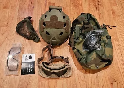 Airsoft Emerson Fast Helmet Save Phace Goggles Plus Extras • $70