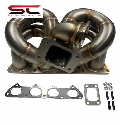 B Series Honda B16 B18 Equal Length Ram Horn Turbo Manifold T3/t4 T3 Ac/ps • $395.99