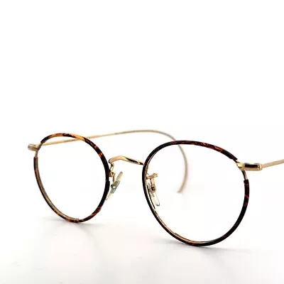 Vintage Savile Row 14KT RG Eyeglasses Frames Round Celluloid Made In England • $46.04
