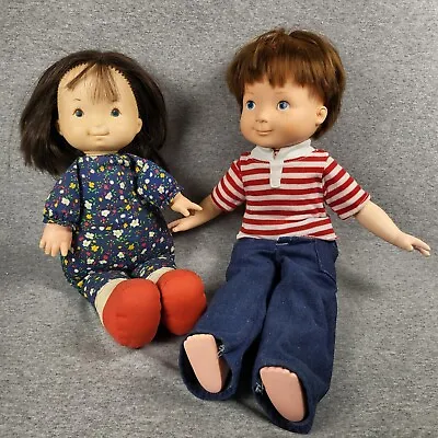 Vintage 1981  Fisher Price My Friend Mikey Boy Doll 16  AND 1973 Lap Doll Jenny • $15