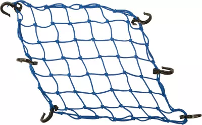 POWERTYE Motorcycle 15 X 15 Adjustable Cargo Net - 6 ABS Plastic Hooks - 50153 • $13.50