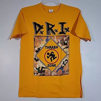 . D.R.I. Thrash Zone XL T-Shirt Yellow Mens Band Logo • $24.64