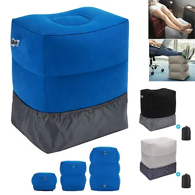 $20.99 • Buy Inflatable Travel Air Pillow Footrest Leg Foot Rest Plane Car Office Kid Bed Pad