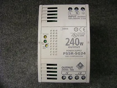 IDEC Power Supply Cat No. PS5R-SG24 Input 100-240V AC Output 24V DC 10Amp • $90