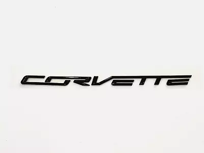 GM Gloss Black Rear Corvette Bumper Emblem For 2014-2019 C7 Corvette • $19.85