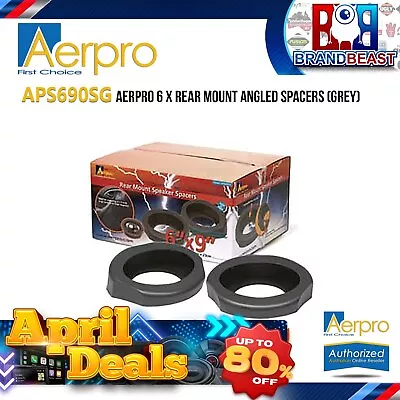 Aerpro APS690SG 6x9  Rear Mount Angled Spacers Grey • $33.99