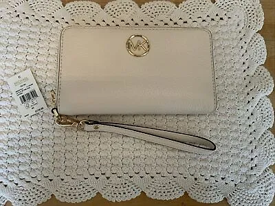 Michael Kors Fulton Lt. Cream Phone Case Wallet With Detachable Wrist Band NWT • $75