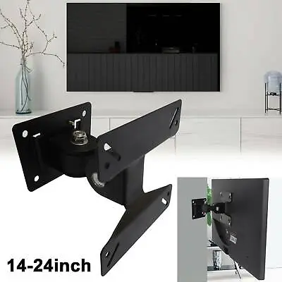 £5.99 • Buy 14-24inch TV Wall Bracket Tilt Swivel LCD LED Plasma TV Wall Mount Fixed UK