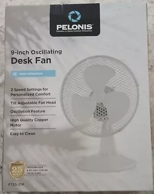 9 Inch Oscillating Desk Fan. New • £18.99