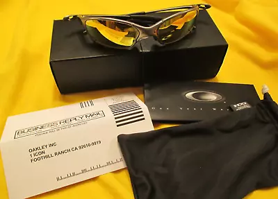 Oakley Juliet 04-151 X Metal Plasma W Fire Iridium W Matching Box Sunglasses '08 • $849.99