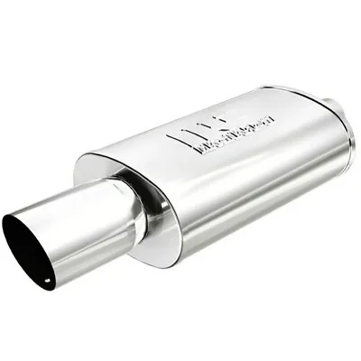 Magnaflow Muffler SS Center W Tip 5 X 8 Inch Oval 2.25   Inlet 4   Outlet 14827 • $213