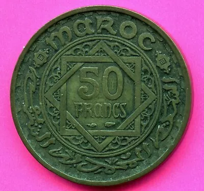 1952 Morocco 50 Franc Coin (1371) • $5.09