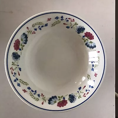 £4 • Buy Pottery Bhs Priory - Blue Floral Vintage Ironstone Tableware - Pudding Bowl