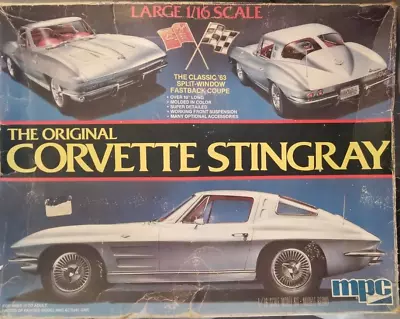 Vintage MPC - The Original Corvette Stingray  1:16 Scale  # 1-3072 Unbuilt • $49.99