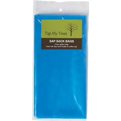 (6-5pk)-Tap My Trees Maple Syrup Sugaring Tree Tap Plastic Sap Sack TMT02282 • $52.79