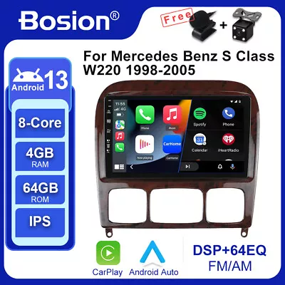 Android 13 For Mercedes Benz S Class W220 1998-2005 Car Radio Stereo GPS Carplay • $237.99