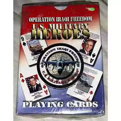 NEW OPERATION IRAQI FREEDOM Playing Cards US Military Heroes Sealed Deck • $5