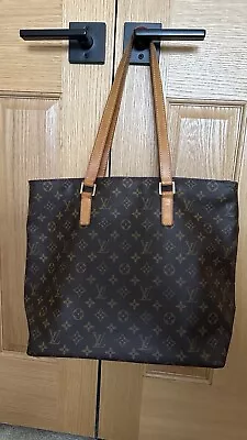 Louis Vuitton Cabas Mezzo Tote Brown Leather 100% AUTHENTIC • $127.50