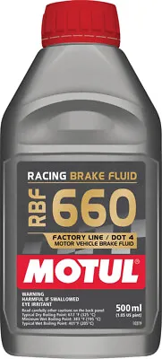 Motul Rbf 660 Racing Brake Fluid 500Ml 101667 • $36.81