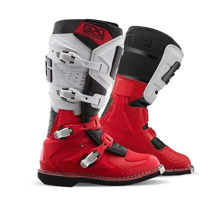 Gaerne GX1 Red/White Adult MX Boots Motocross Off-Road Enduro • £180