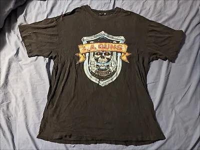 1988 LA Guns - Sex Booze N' Tattoos Tour 2 Sided 100% Cotton Shirt XL 103216 • $31.96