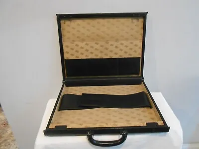 Porsche Design Attache Business Briefcase Leather Black • $209.99
