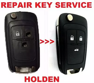 $80 • Buy REPAIR KEY SERVICE For Holden Cruze  3 Button Remote Flip Key Includes Cutting 
