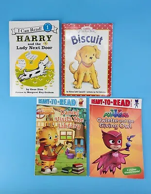 I Can Read Ready To Read My First Level 1 Reading Books Lot Of 4 Biscuit PJ Mask • $8.51