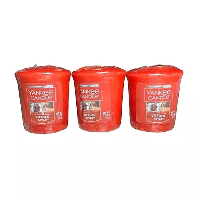 Yankee Candle Set Of 3 Samplers Votive Candles - Kitchen Spice • £9.23