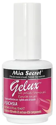 Mia Secret Gelux Nail Gel Polish FUCHSIA Manicure Pedicure Soak-off Gel • $12.49