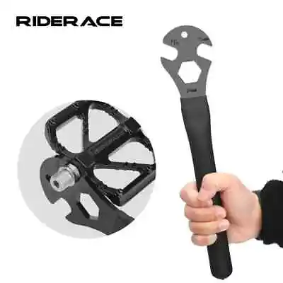 Bicycle Pedal Wrench Extra Long Handle MTB Road Mountain Bike Pedals Repair Tool • $15.10