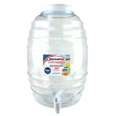 5 Gallon Vitrolero White Beverage Dispenser BPA-free & Durable Leak Free Spigot • $14.70