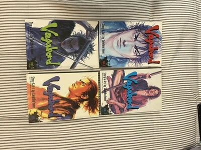$175 • Buy Vagabond Volume 1-4 Manga English Takehiko Inoue RARE OOP
