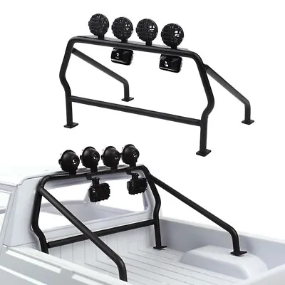 INJORA Roll Cage Bucket & LED Light For 1/10 RC Axial SCX10 CC01 Pickup TF2 • $24.89