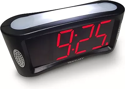 HOME LED Digital Alarm Clock - Mains Powered No Frills Simple Operation Alarm • £14.97