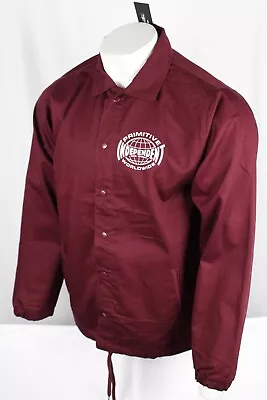 Primitive Men's X Independent Global Coaches Jacket Size Large Burgundy • $33.14