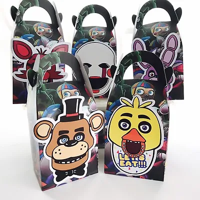 $10 • Buy 5x Five Nights At Freddy's  Lolly Loot Bag Box. Party Supplies Banner FNAF Cake